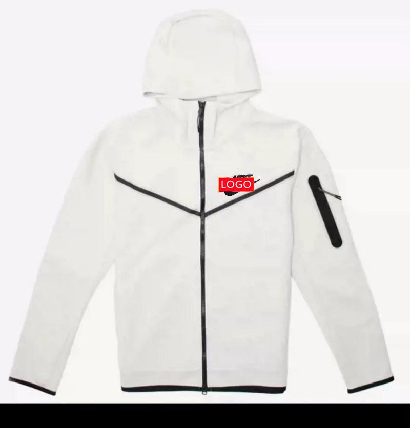 Мужская толстовка для легкой атлетики Весна-Осень с полосой на груди и молнией