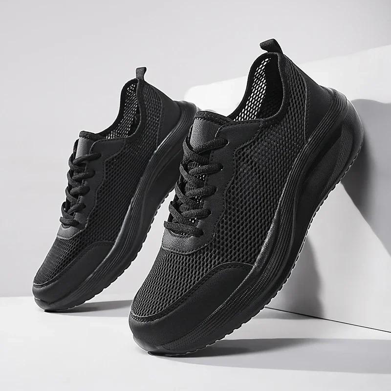 Мужские мягкие спортивные туфли Дышащие сетчатые кроссовки для бега Удобные мужские Высококачественные уличные легкие кроссовки для мужчин Hombre