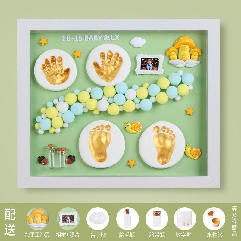 Полнолуние детские следы рук набор чернил для фоторамка детская нога и рука принт новорожденный веха сувениры литье