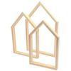 Wooden House Frames 22 To 30 Cm 3 Pieces