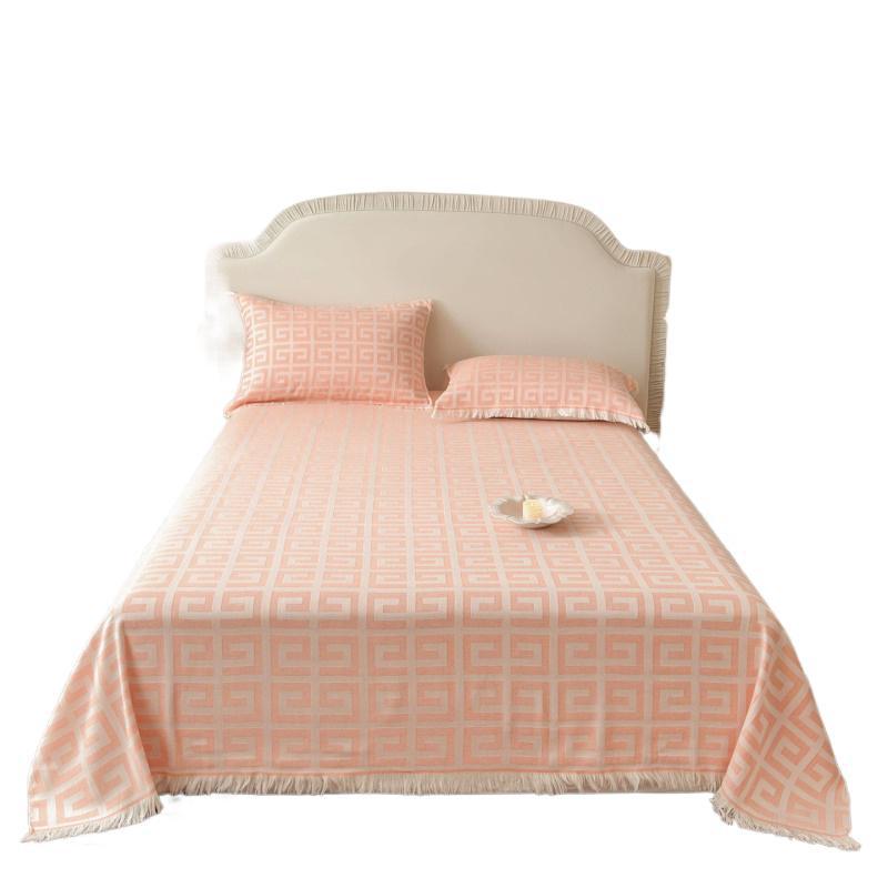 Spring And Summer Long-Staple Cotton 100S Satin Mercerized Cotton Pure Cotton Fringed Gauze Towel Quilt Class A Summer Cool Quilt Air Conditioner Quil