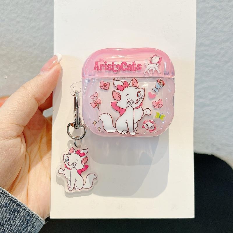 Pink cute Mary cat AirPods 1 generation earphone case for Apple Bluetooth headset Pro1 generation 1st generation