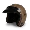 3C Vintage 3/4 Half Helmet Electric Motorcycle Summer Pedal Cruise Locomotive Leather Helmet Men and Women