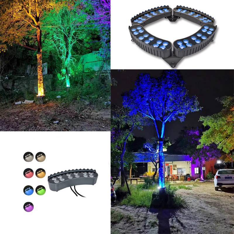 Светодиодный прожектор для дерева с высокой яркостью, материал из алюминиевого сплава, водонепроницаемый садовый светильник