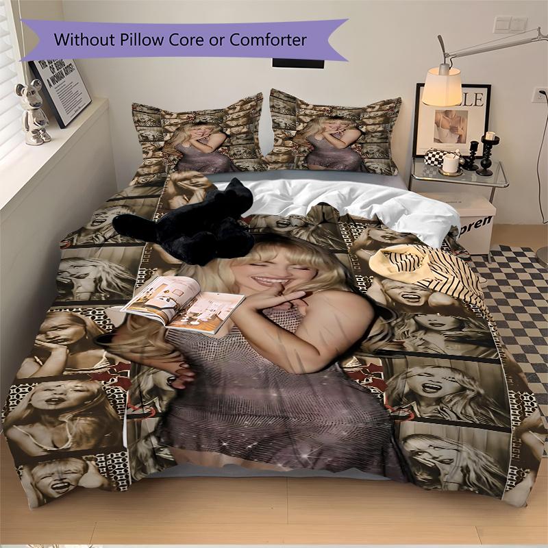 3Pcs Golden Hair Dream Bedding Sets For All Sizes New 3D Printed Bed Cover Comforter Duvet Cover Pillowcase Bedroom Decoration