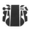For 2025 Models of Nissan Murano Car Interior Modification Cup Holder Storage Box Anti-slip Mat Decorative Accessories
