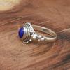 Natural Lapis Lazuli Silver Ring | 925 Sterling Silver Ring | Lapis Lazuli Gemstone Ring | Handmade Silver Ring | Engagement Ring | 8 US