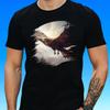 T-Shirt Herren Majestätischer Adler Motiv Baumwolle Größe S Bis 5XL