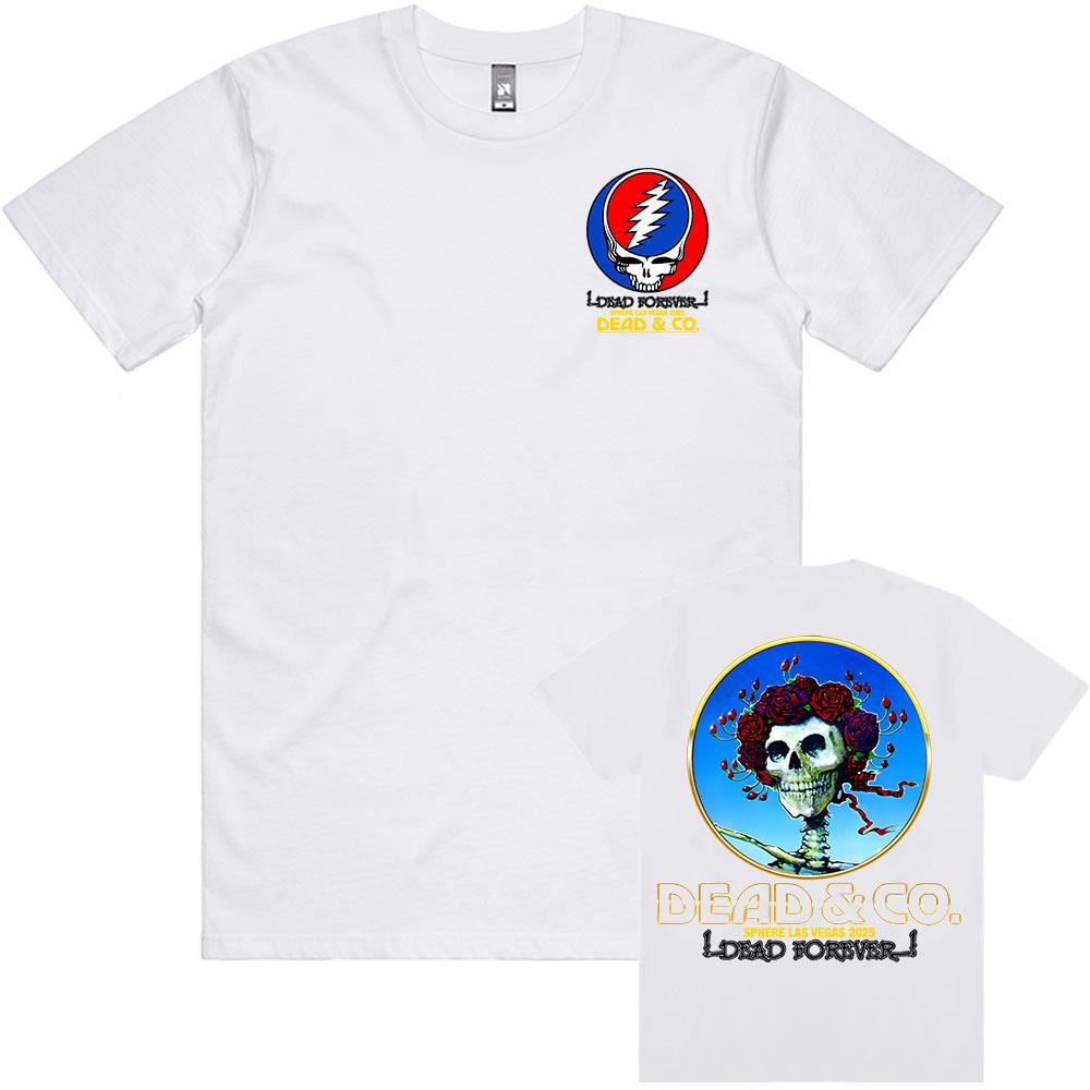 Bertha Dead Forever Sphere 2025 Tee Las Vegas DEAD COMPANY Tshirt Cotton Oneck UnisexWomen Tshirts Rock Band Graphic T Shirt