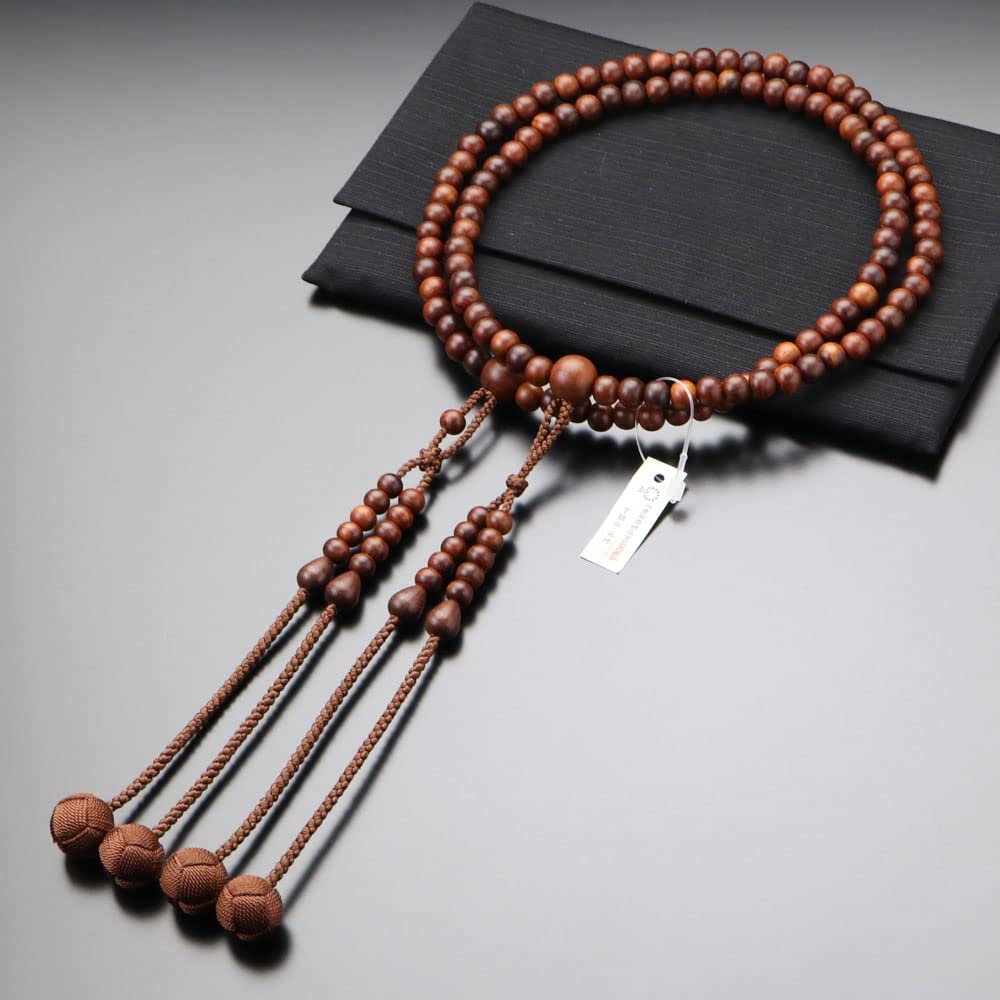 Nenju dot com Четки секты Сингон для мужчин Шакуни палисандр чистый шелк Санскритские четки тэнбо Четки Киото Распространение Киото 108 бусин