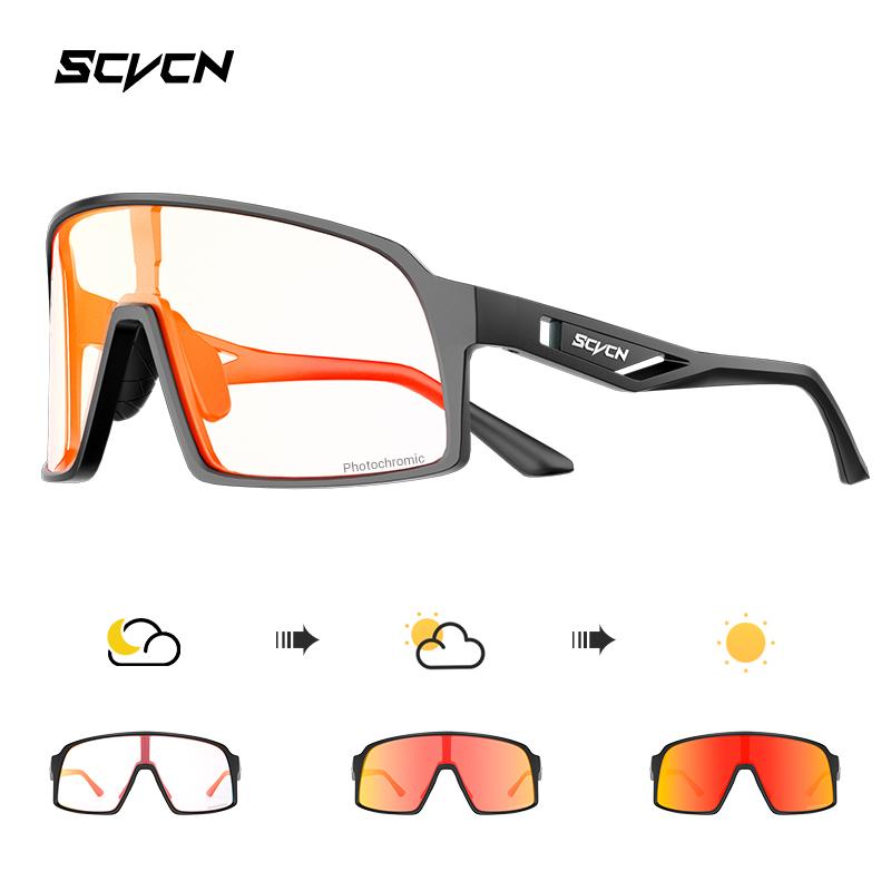 SCVCN Sale Photochromic Outdoor Cycling Sunglasses MTB Glasses Bike Cycling UV400 Glasses Men Women Road Bicycle Sports Eyewear 7