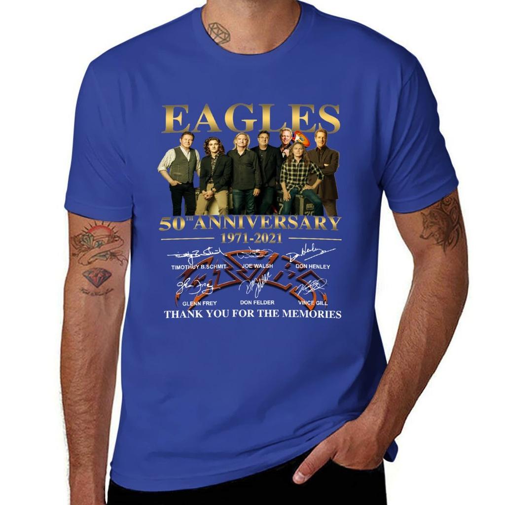 Eagles 50th Anniversary 1971 2021 Thank You For The Memories Signatures TShirt Blacks Anime Unisexs Graphic TShirts Anime