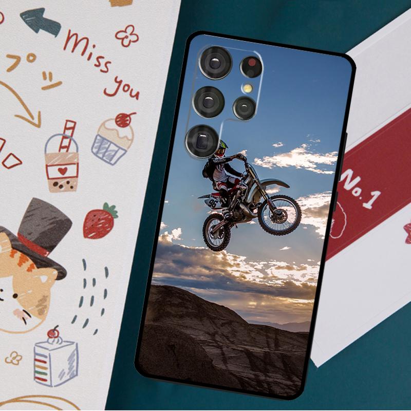 Чехол для мотокросса для мотоцикла Samsung Galaxy S23 S22 Ultra S21 S20 FE S9 S10 S22 Plus Note 20 Note 10 Plus