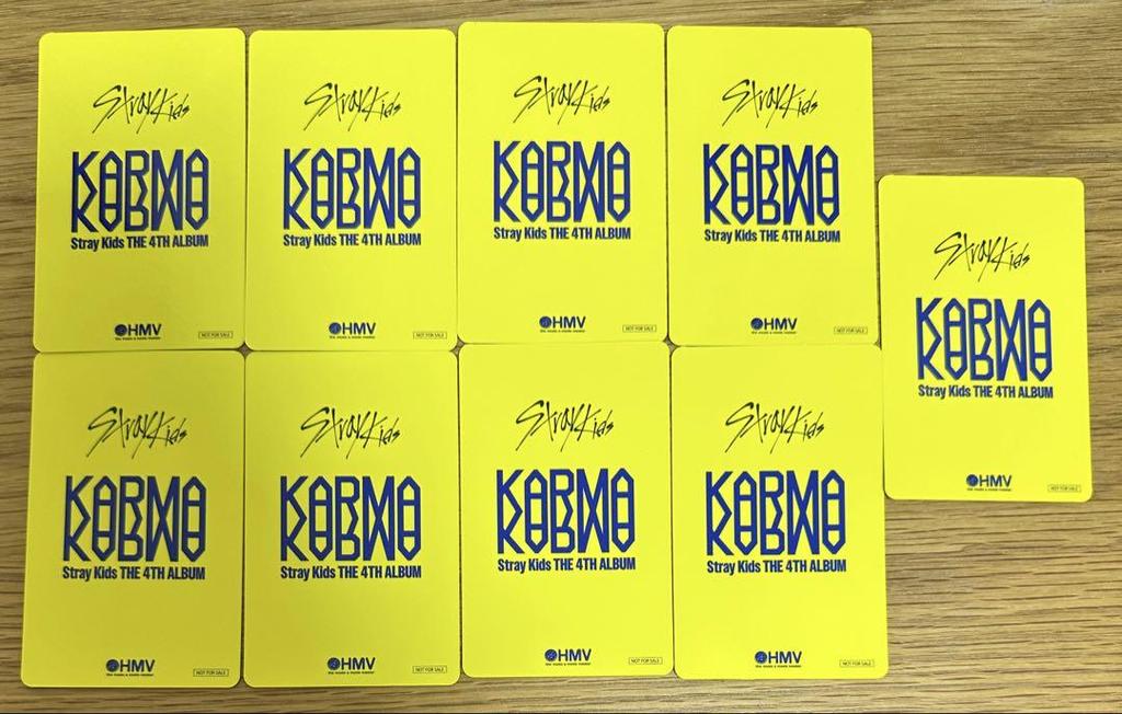 [USED] Stray Kids Karma Trading Card HMV Lucky Drop C