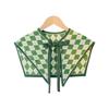 Floral Pattern Fake Collar Shawl Print Vintage Poncho Cape Detachable Fake Collar Capelet  Female