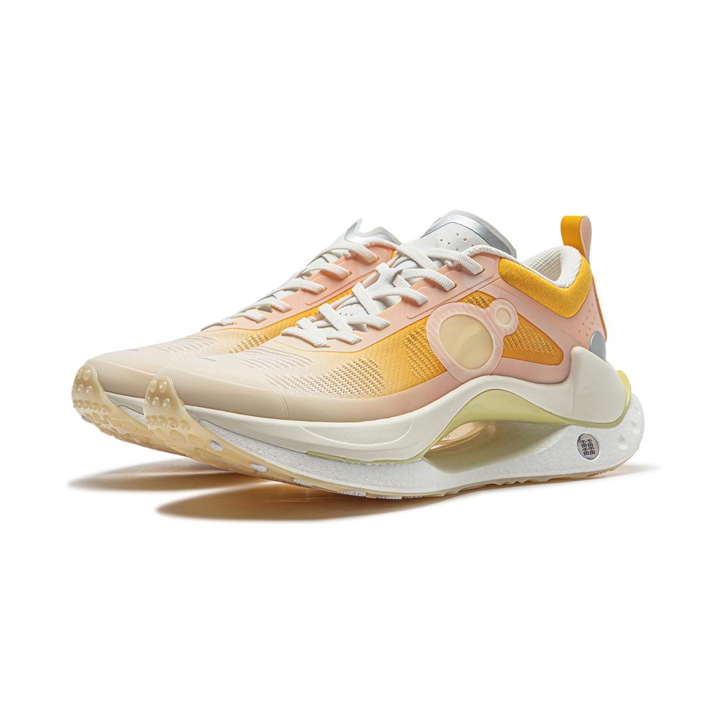 Li Ning Absolute Shadow CRC удобные легкие амортизирующие кроссовки с низким верхом для бега мужские кроссовки ванильно-желтые AZGT017-13