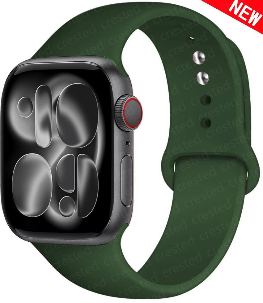 Силиконовый ремешок Для Apple Watch 11 band 44mm 40mm 49mm 45mm 41mm 38 46mm 42mm correa bracelet iWatch series 9 8 7 6 SE ultra 2 3