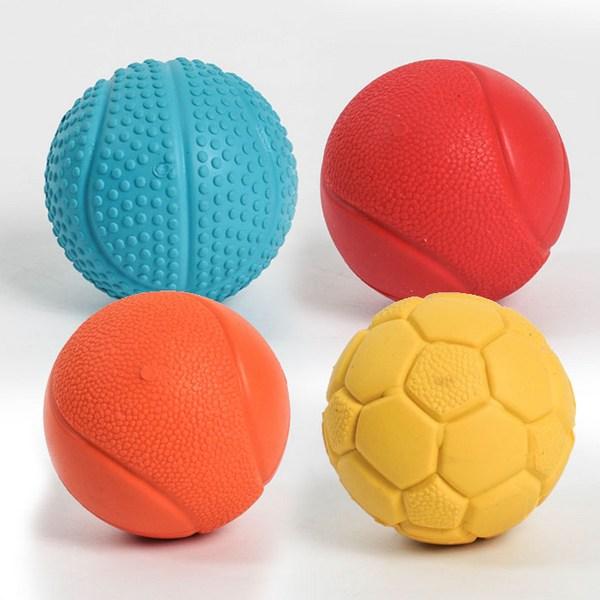 Dingdongpet Pet Tangle резиновый надувной шарик, набор из 4 штук, разные цвета, 1 комплект