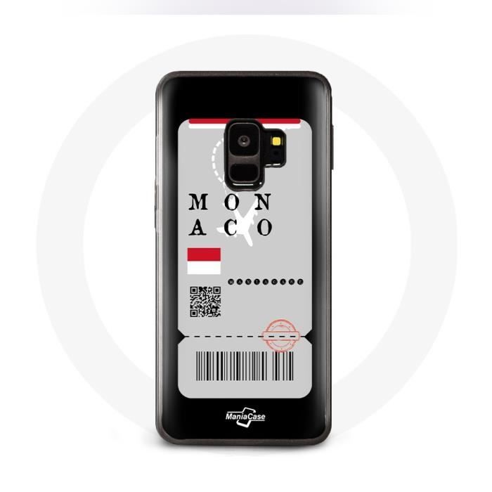 Чехол для samsung galaxy S9 plus Авиабилет Монако
