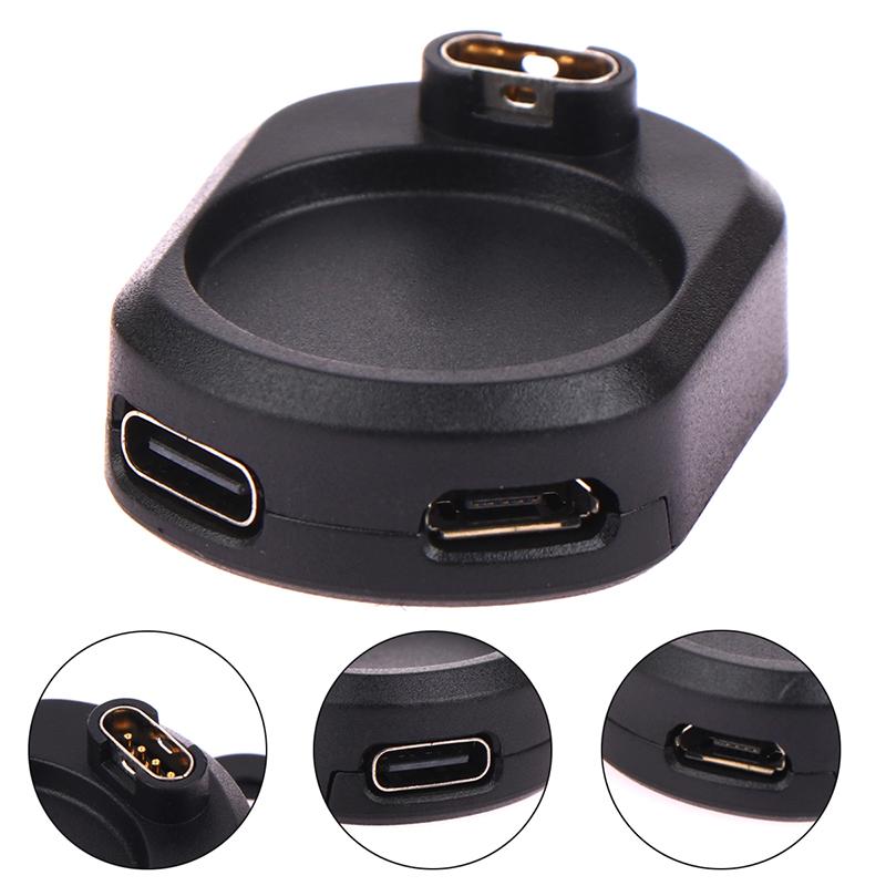 2In1 Type C/Micro Dock Watch Charger Adapter Compatible With Garmin Fenix7 5X 6
