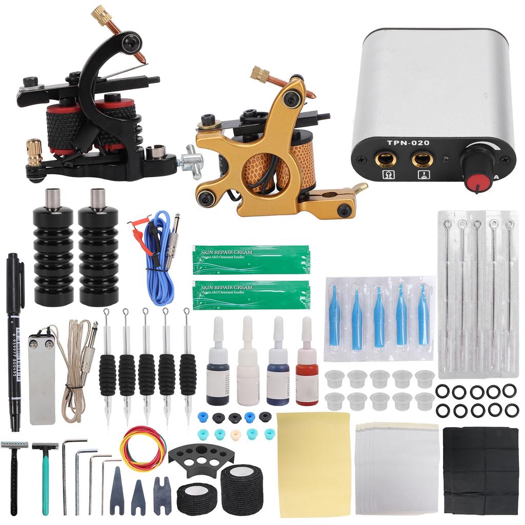 Набор для ремонта машинки для татуировки Coil Cream Tattoo Transfer Paper Clip Cord Beginner Tattoo Tool Set