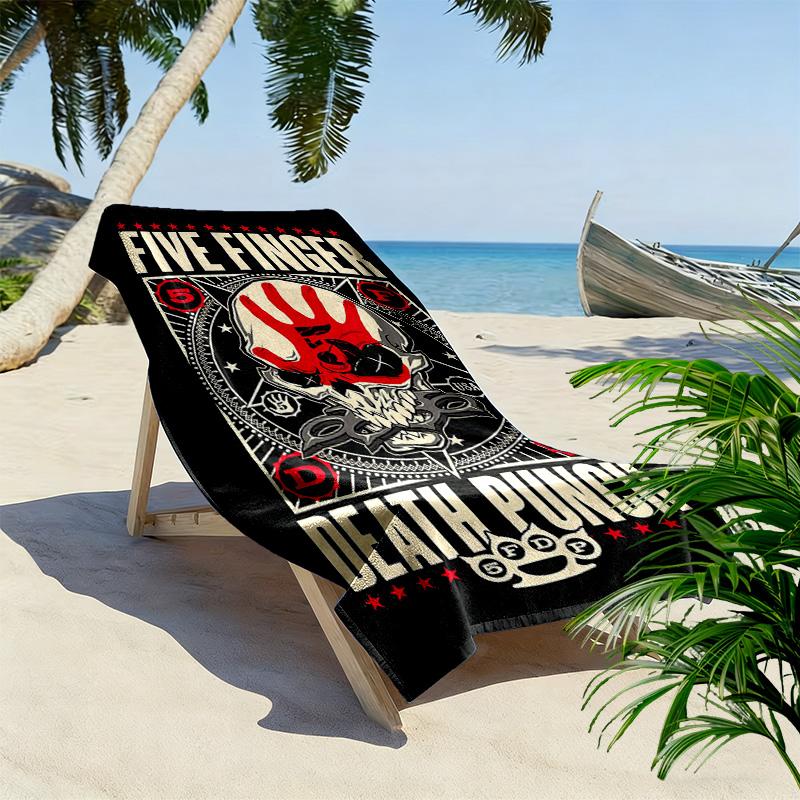 Colorful Five Finger Death 2D Flat Print Beach Towel, Large Soft Quick Dry Towel for Beach Camping SwimmingZSTJ0915145