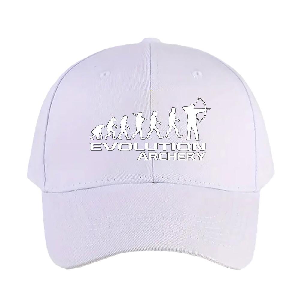Evolution Of Archery funny Cap Summer Woman Man Baseball Cap Adjustable with Curved Brim Duckbill Cap Protection Sun Hats