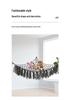 Colorful Mesh Triangular Doll Storage Net Bag - Nordic Lace Wall Hammock for Children's Room