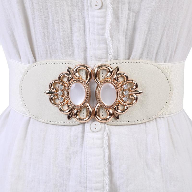 1Pc Women Retro Elastic Stretchy Dress Narrow Waist Belts Dress Accessories Women Skirt Decoration