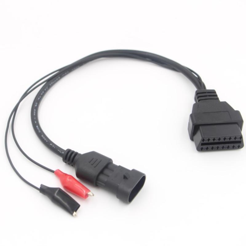 Для Fiat / Alfa / Lancia 3-контактный на 16-контактный OBDII OBD2 Разъем-Адаптер Автомобильный Кабель для Fiat 3-контактный female Диагностический Кабель