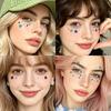 Makeup Face Eye Jewels Sticker 3D Resin Crystal Gem Sticker Star Bedazzling Sticker  Festival