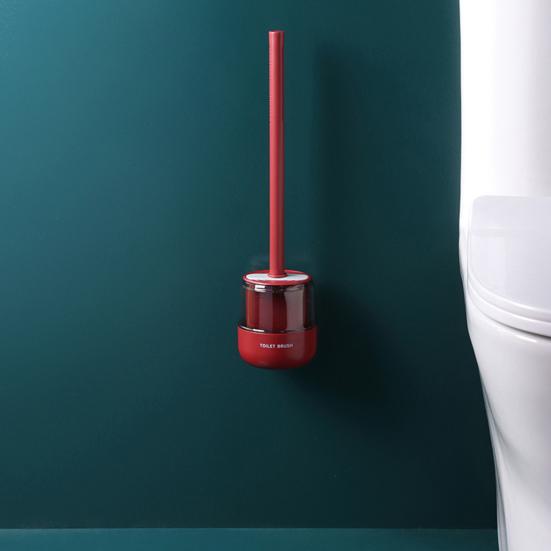 Щетка для унитаза, герметичная, быстросохнущая, резиновая, TPR, подвесное отверстие, щетка для ванной комнаты для дома