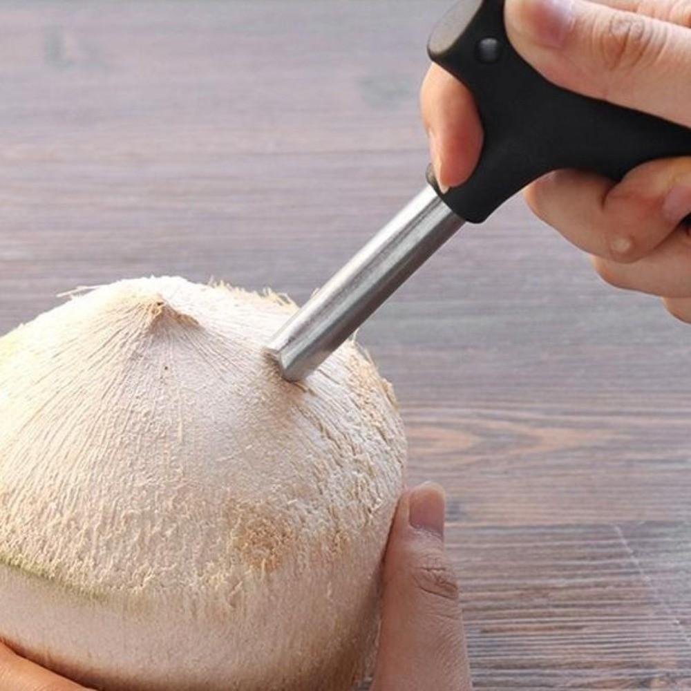 Stainless Steel Coconut Opener Tools Rubber Hammer Hand Hole Puncher  Coconut Water Enthusiasts