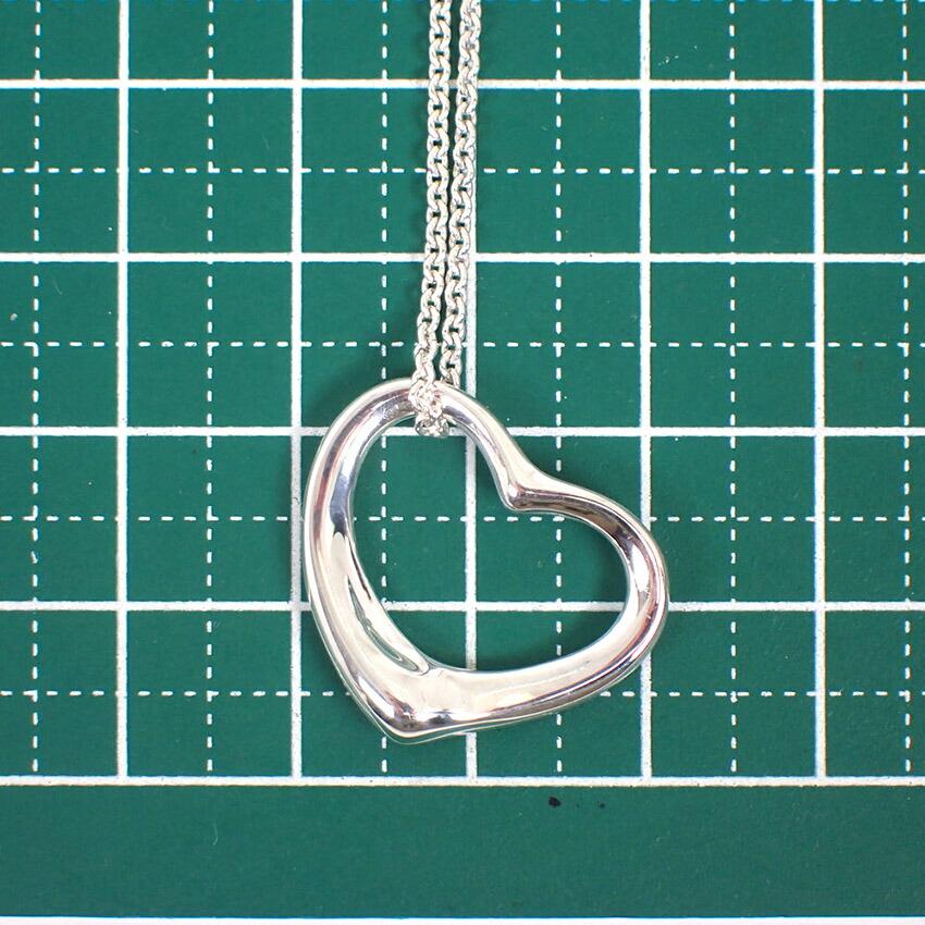 [Used] TIFFANY/Tiffany 925 open heart pendant/g468-33