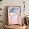 Disney oil painting handmade diy Princess Aurora art prints gifts home decorations