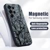 Чехол с ретро-узором «Цветок мандалы» для Samsung S26 Edge S25 FE S24 Plus S23 S22 Ultra A15 A16 A17 A35 A36 A37 A54 A55 A56 A57 5G Магнитная матовая крышка