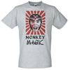 Мужская футболка с принтом 'Monkey Magic' 1980-х, смешное японское ТВ-шоу, унисекс, серая, 100% хлопок, мужские футболки, топ