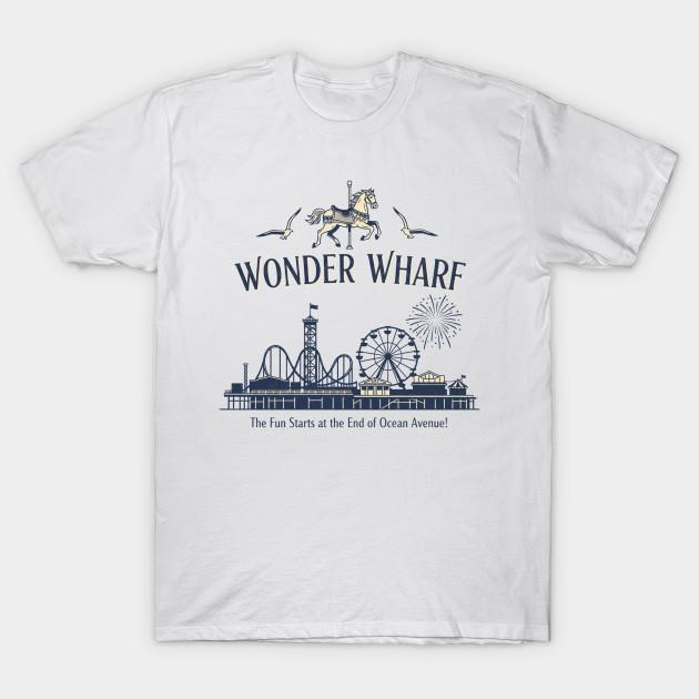 Asian Size Men Black Print T-shirt Wonderful Wharf No-Cut Heat Transfer Print Cotton Tshirt