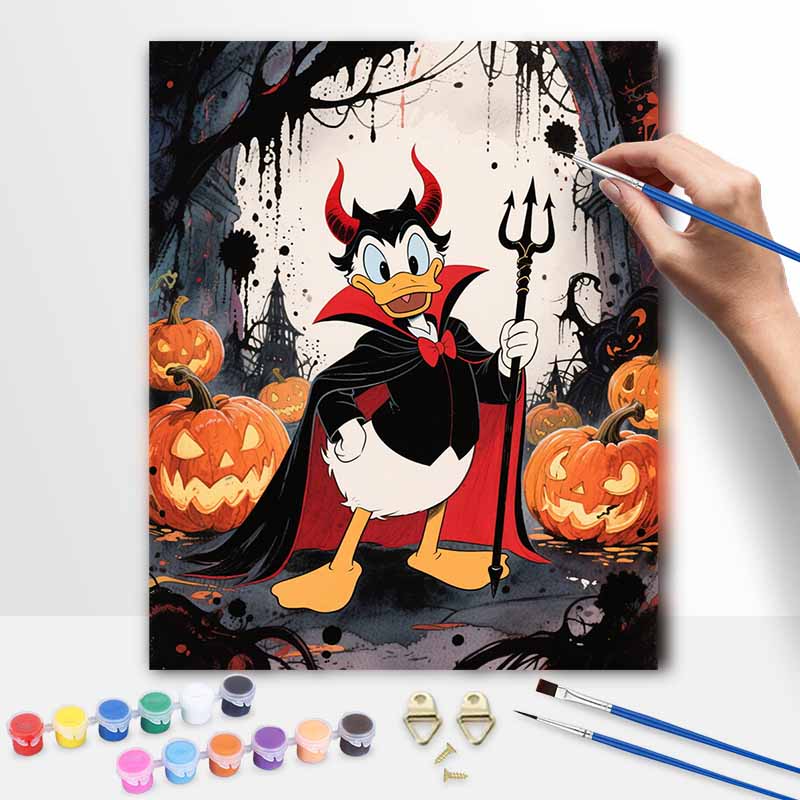 Disney Набор для рисования маслом Дональд Дак фестиваль тыкв ручная роспись DIY украшение для дома