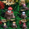10Pcs Cartoon Cute Luminous Mini Mushrooms Figurines Creative DIY Landscape Decoration Accessories Desktop Small Ornament Gifts