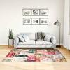 Washable Patchwork Rug Multicolored 120 x 180 cm