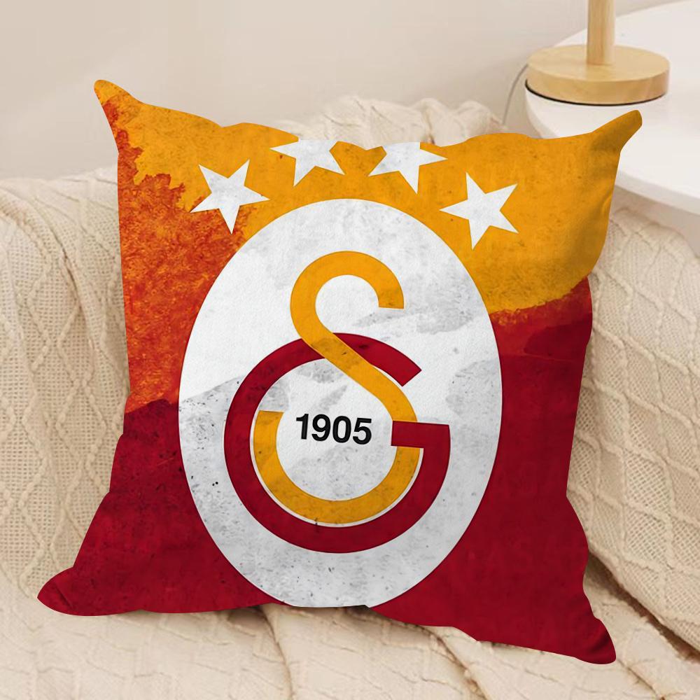 Чехол на подушку с логотипом клуба G-GalatasarayS, мягкая плюшевая ткань, двусторонний принт, чехол на диванную подушку для всех сезонов, декор для дома, подарок