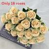 Artificial Rose Floral Arrangement 18 Head For Wedding Venue And Home Decoration