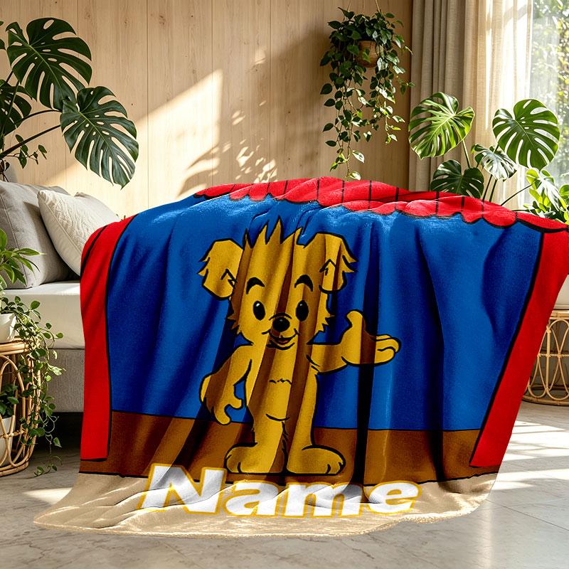 Custom Name Personalized Bamse Print Blanket, Home Decor, Bedroom, Sofa, Camping, Couch, Gifts for Birthday Christmas