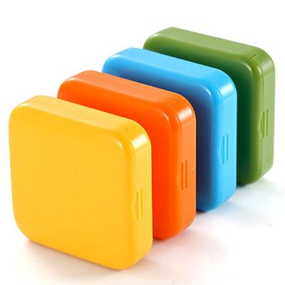 Открывающийся органайзер для таблеток, коробка для лекарств, 2 отделения, портативный дорожный футляр