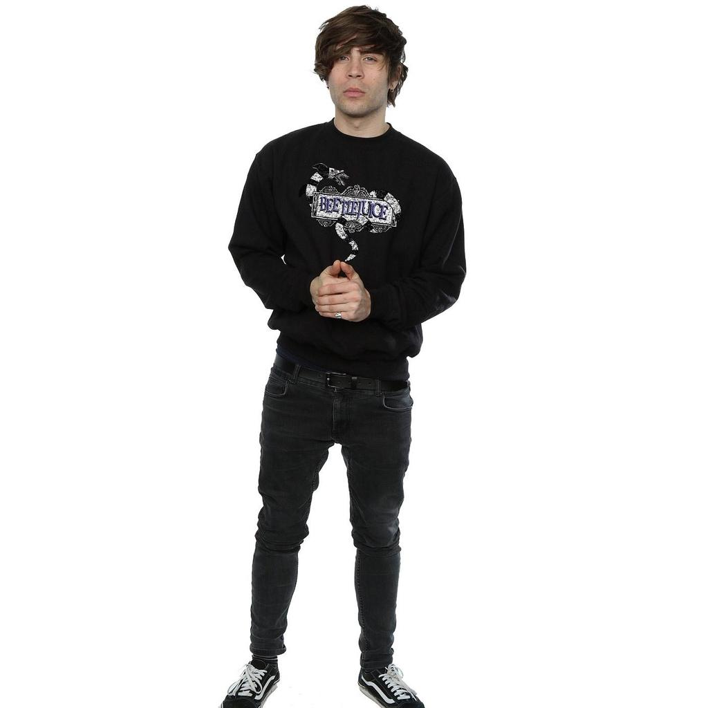 Beetlejuice Mens Sandworm Logo Sweatshirt