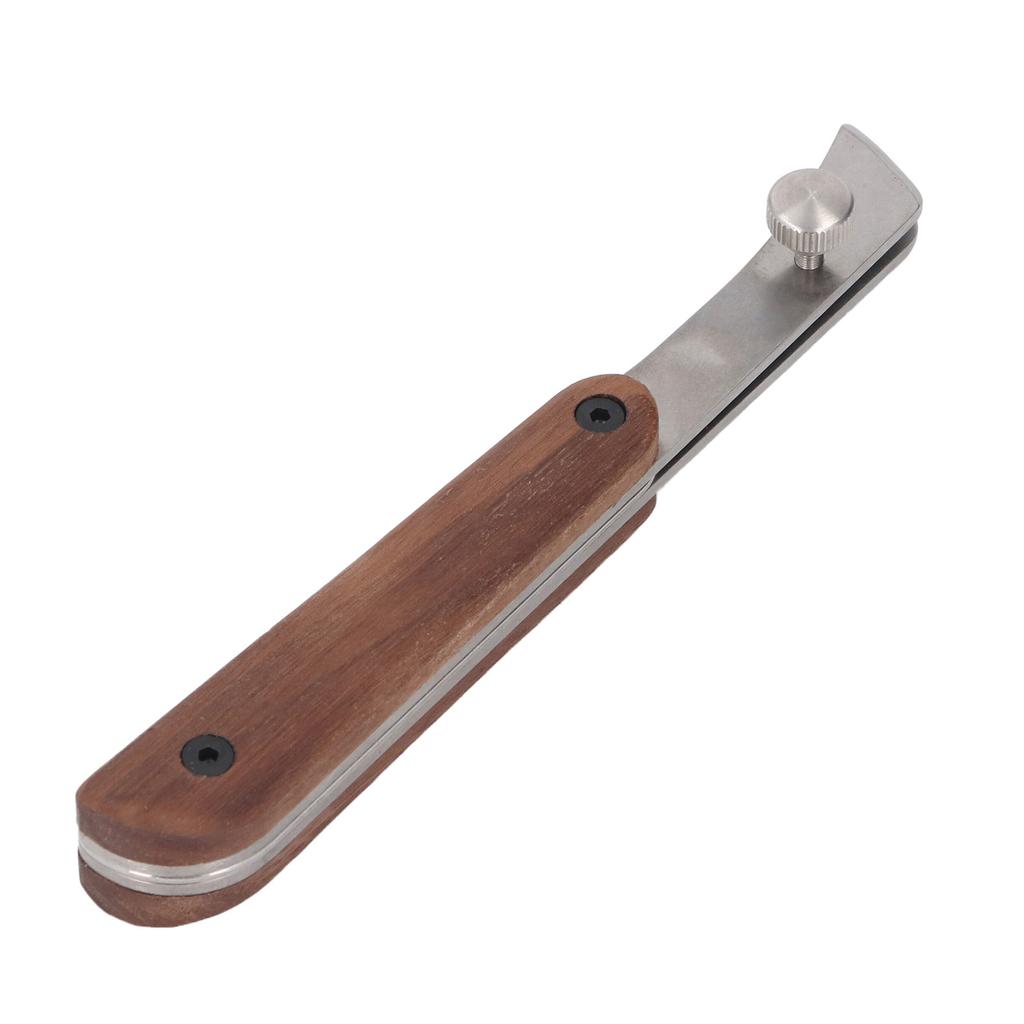 Инструмент для биговки краев кожи, головка из нержавеющей стали 304, деревянная ручка, инструмент для биговки кожи, изделия ручной работы Maki