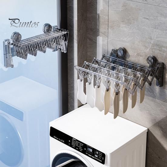 Выдвижная сушилка для носков с 20 зажимами Складная конструкция Простая в установке Экономящая место Расширяемая настенная сушилка