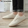 2024 Men Canvas Shoes Breathable Men's Loafers Lace-up Solid Black White Hemp Wrap Mens Shoes Espadrilles Fisherman