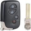 Сменный чехол для ключей с 4 кнопками, подходит для Lexus ES350 GS300 GS350 GS430 GS450h ISC IS250 IS350 LS460 LS600h Дистанционный брелок с дистанционным доступом без ключа